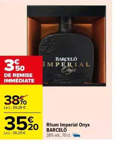 rhum imperial onyx barceló