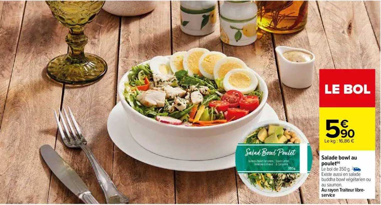 Salade Bowi Au Poulet