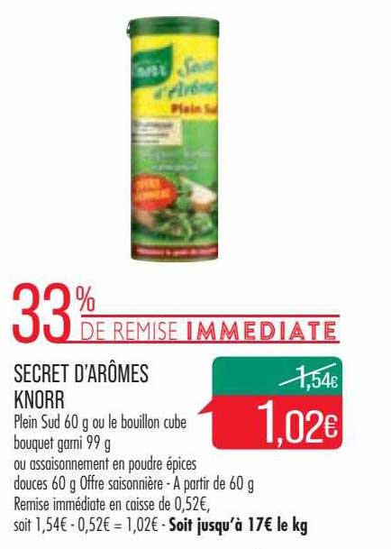 secret d'arômes knorr