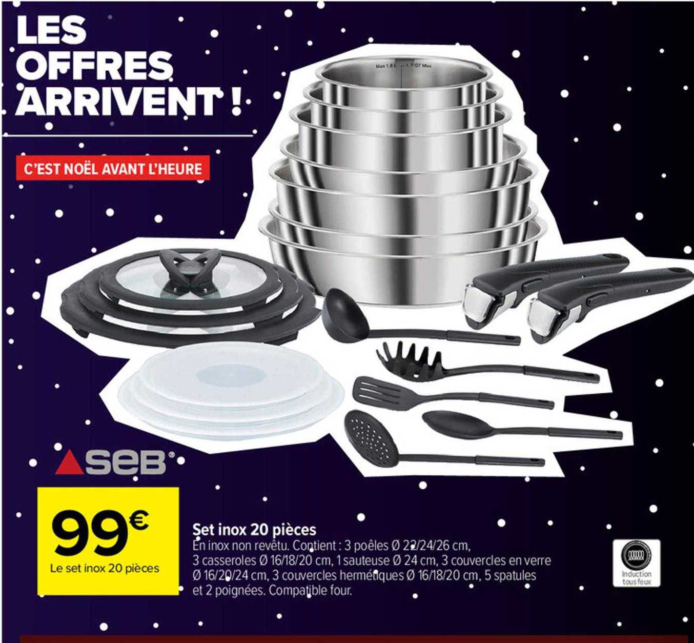 Set Inox 20 Pièces Seb