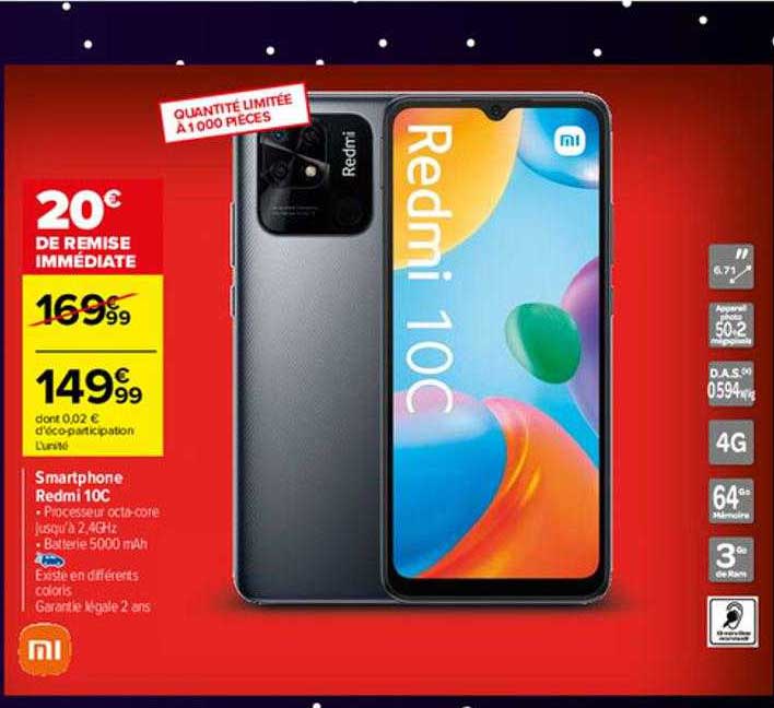 smartphone redmi 10c xiaomi