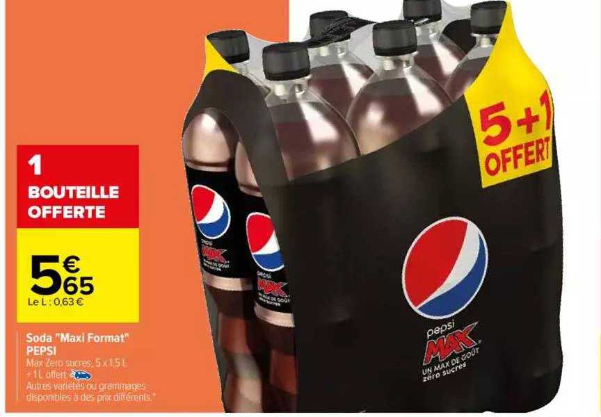 soda "maxi format" pepsi