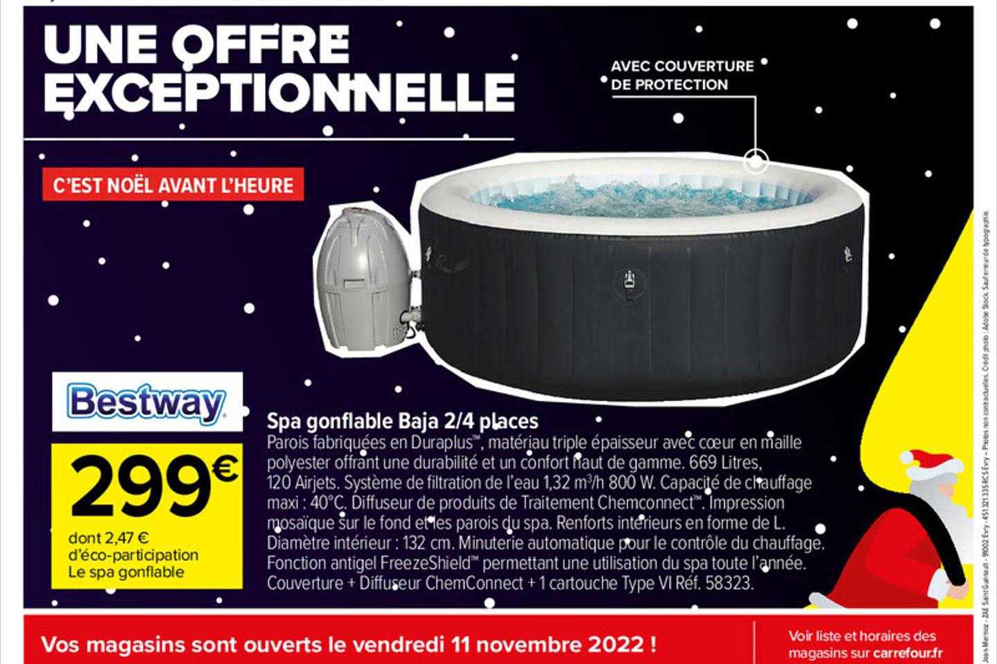 spa gonflable baja 2-4 places bestway