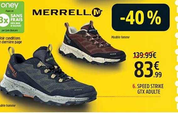 speed strike gtx adulte merrell