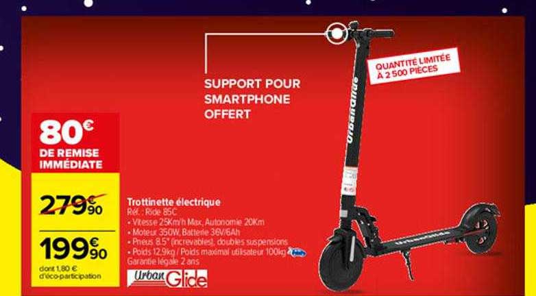 trottinette électrique urban glide