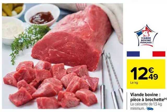 Viande Bovine : Pièce à Brochette