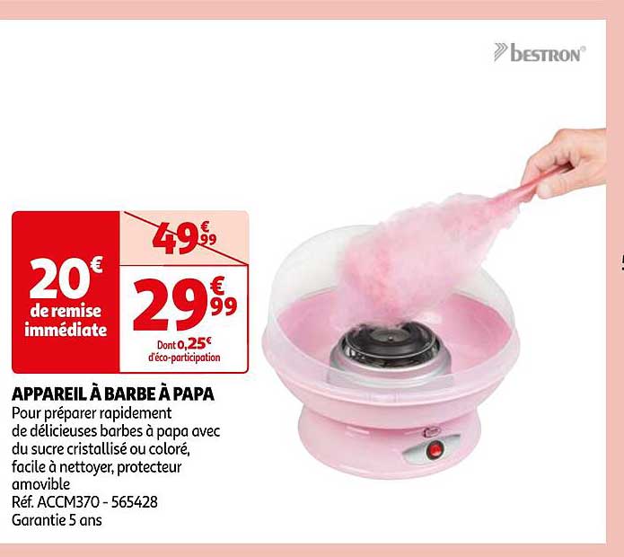 appareil à barbe à papa bestron