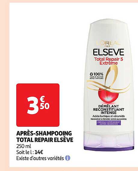 après-shampooing total repair elsève