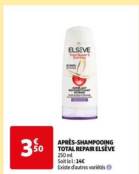 après-shampooing total repair elsève