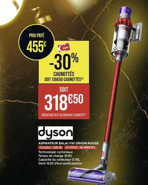 Aspirateur Balai V10 Origin Rouge Dyson