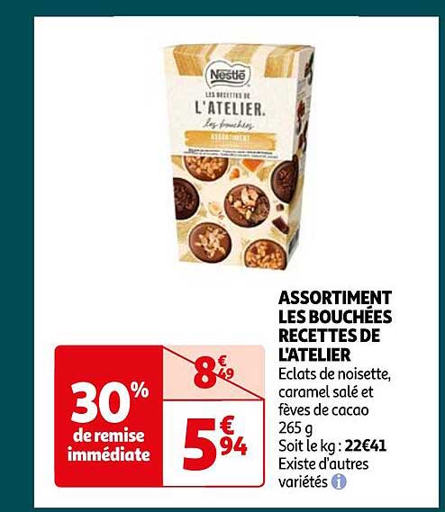 assortiment les bouchées recettes de l'atelier