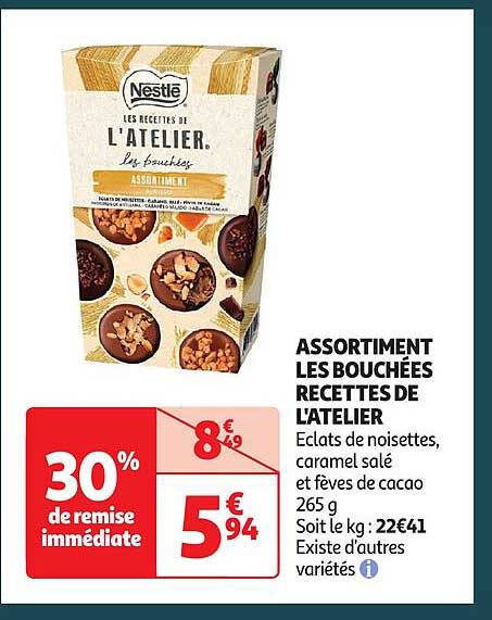 assortiment les bouchées recettes de l'atelier
