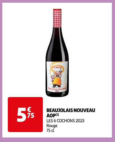 beaujolais nouveau aop les 6 cochons 2023