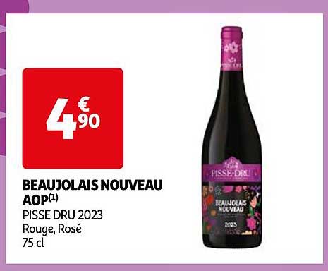 beaujolais nouveau aop pisse dru 2023