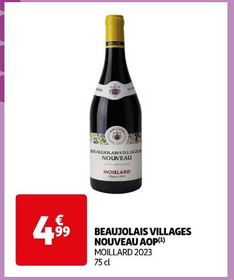 beaujolais villages nouveau aop moillard 2023