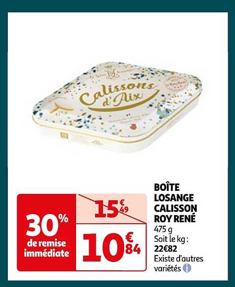 boîte losange calisson roy rené