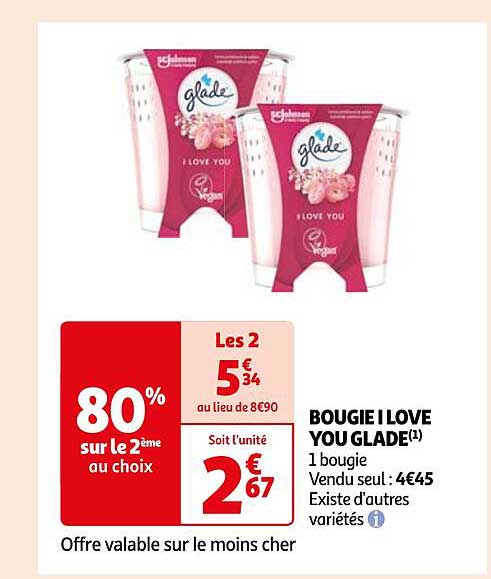 bougie i love you glade