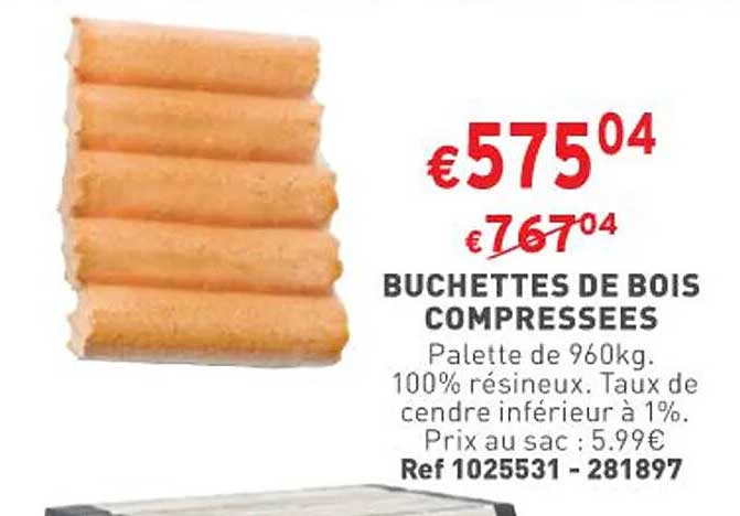 Buchettes De Bois Compressées