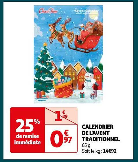 calendrier de l'avent traditionnel
