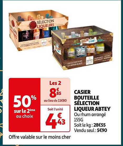 casier bouteille sélection liqueur abtey
