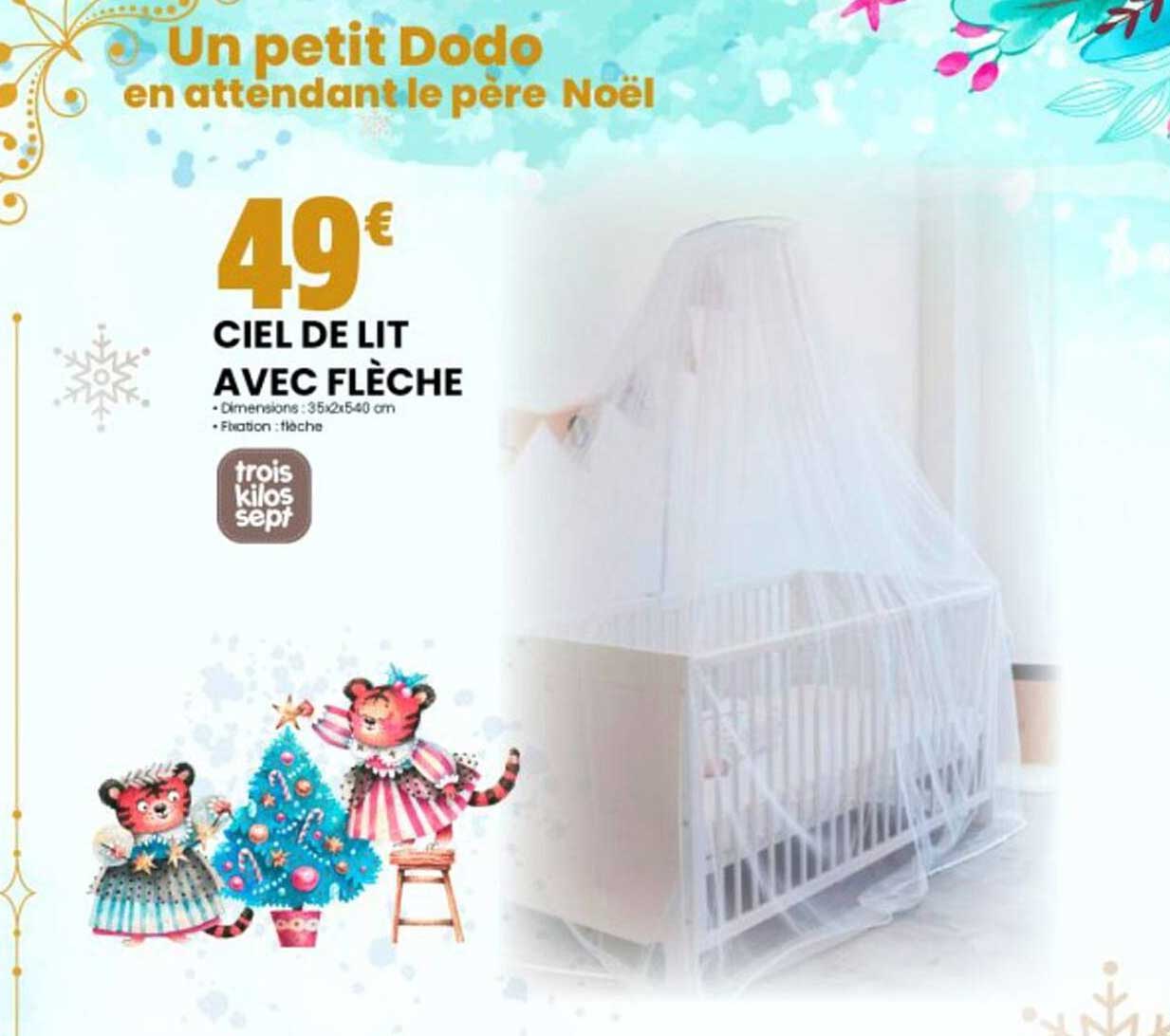 ciel de lit avec flèche