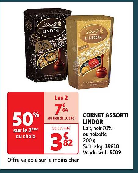 cornet assorti lindor