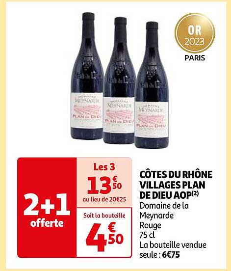 côtes du rhône villages plan de dieu aop domaine de la meynarde