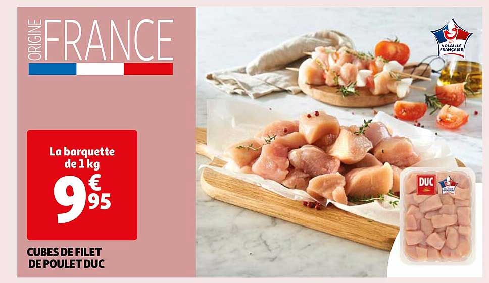 Cubes De Filet De Poulet Duc