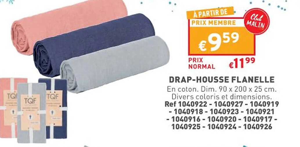 drap-housse flanelle