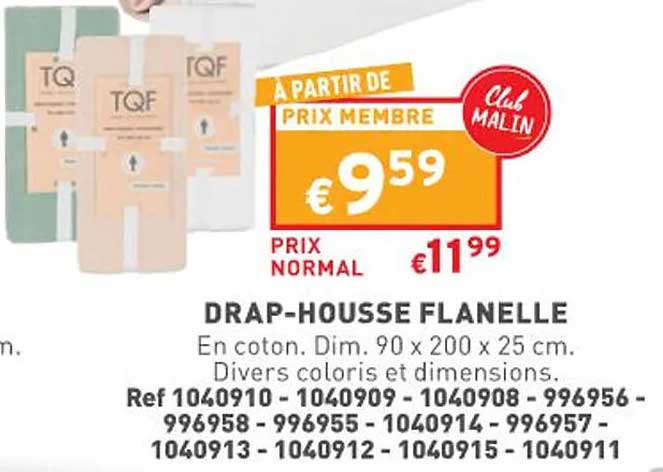 drap-housse flanelle