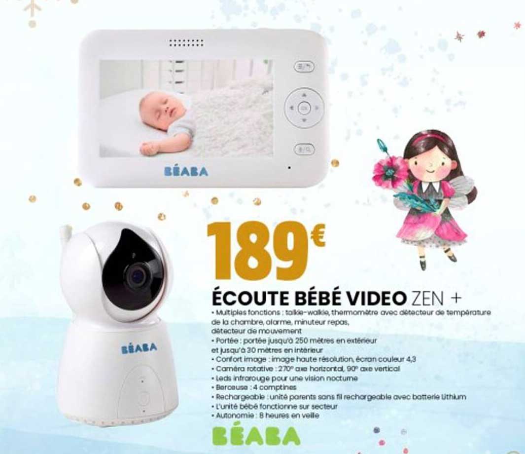écoute bébé vidéo zen + béaba