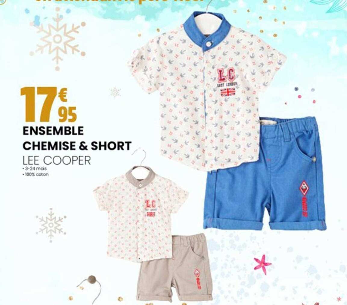 ensemble chemise & short lee cooper