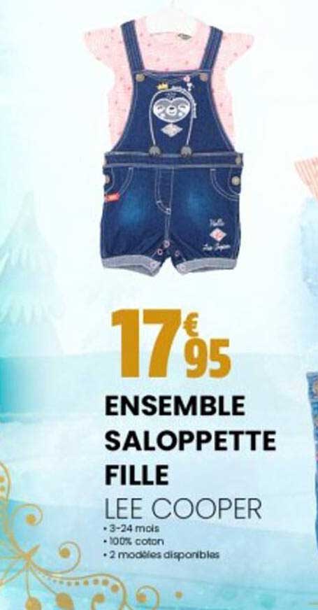 ensemble salopette fille lee cooper