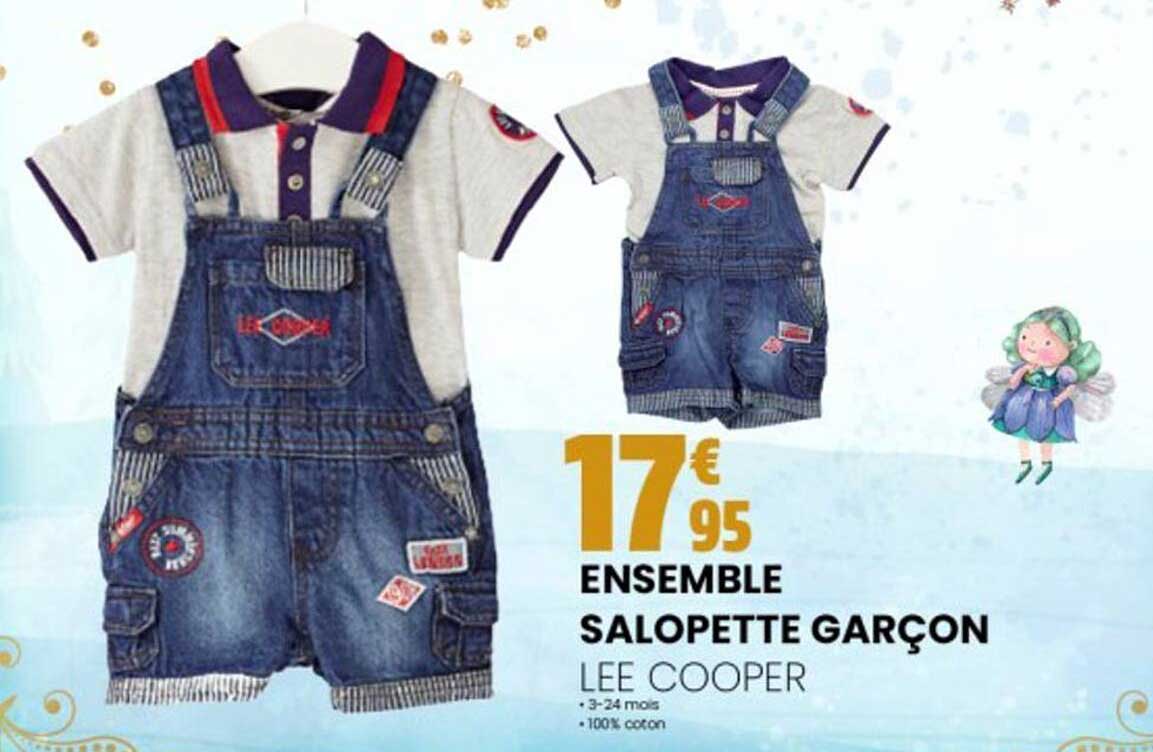 ensemble salopette garçon lee cooper