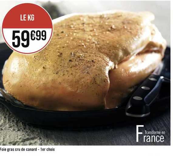 foie gras cru de canard - 1er choix