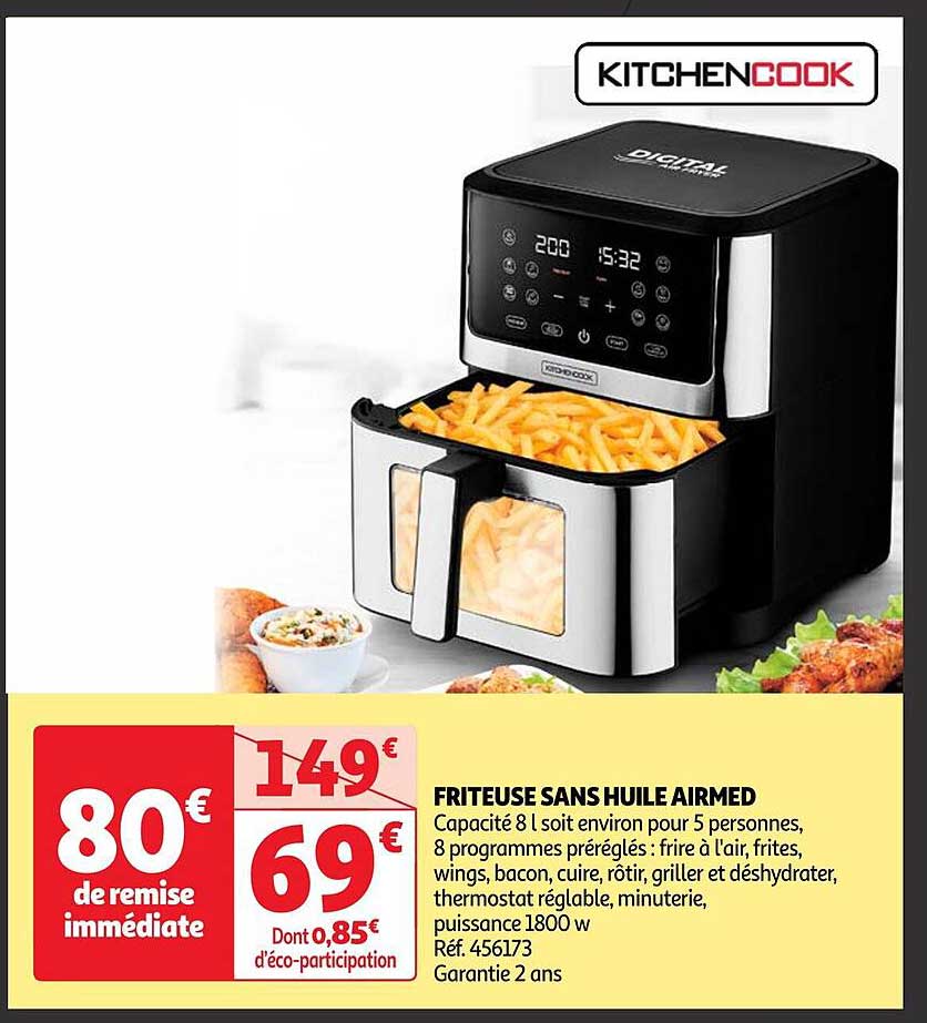 Friteuse Sans Huile Airmed Kitchencook