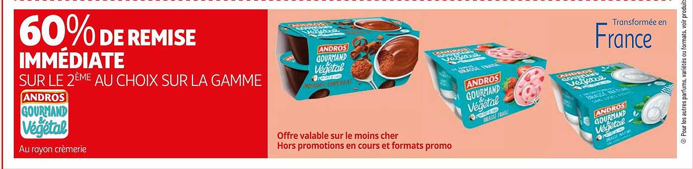 La Gamme Andros Gourmand & Végétal