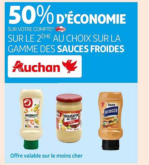 la gamme des sauces froides auchan