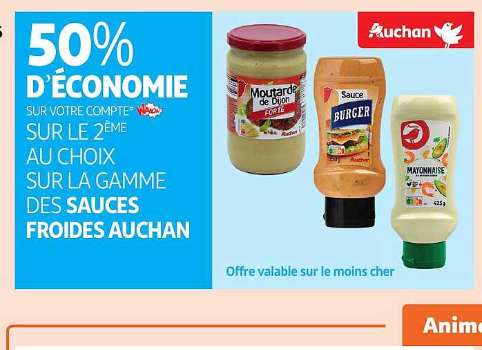 la gamme des sauces froides auchan