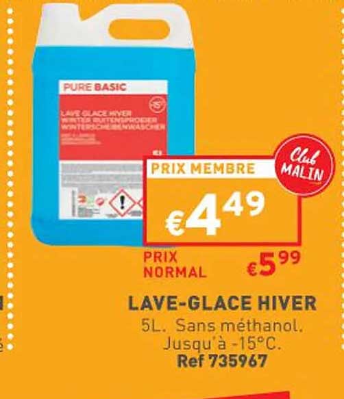 lave-glace hiver