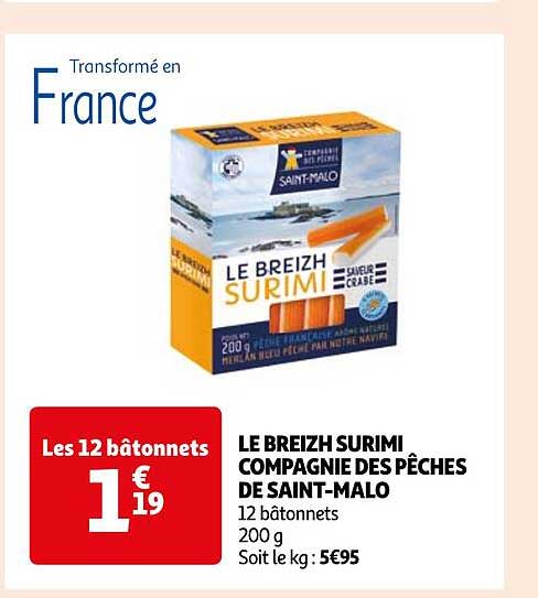 le breizh surimi compagnie des pêches de saint-malo