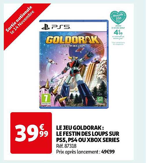 le jeu goldorak : le festin des loups sur ps5, ps4 ou xbox series