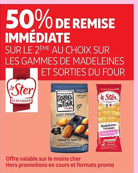 Les Gammes De Madeleines Le Ster Et Sorties Du Four