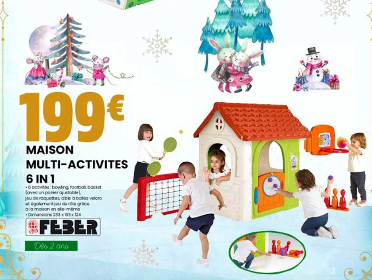 maison multi-activités 6 in 1 feber