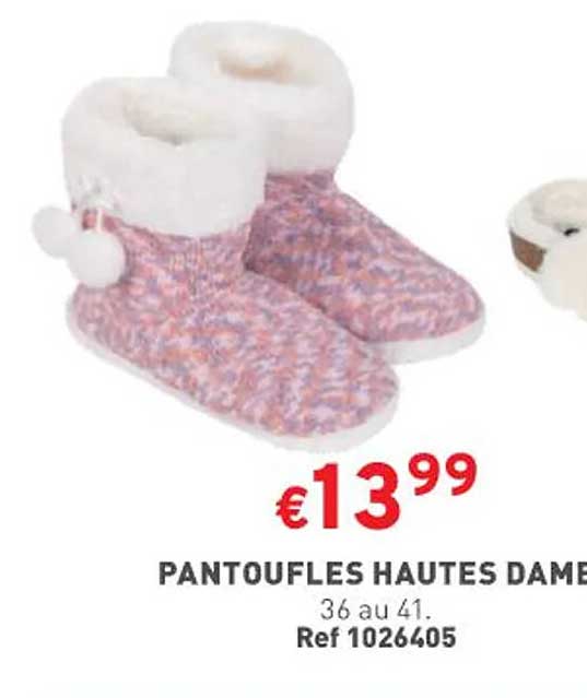 pantoufles hautes dame