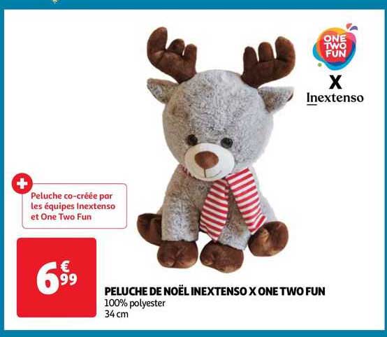 peluche de noël inextenso x one two fun