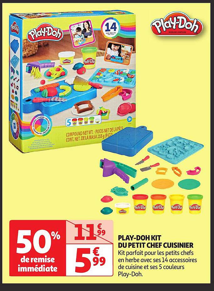 play-doh kit du petit chef cuisinier