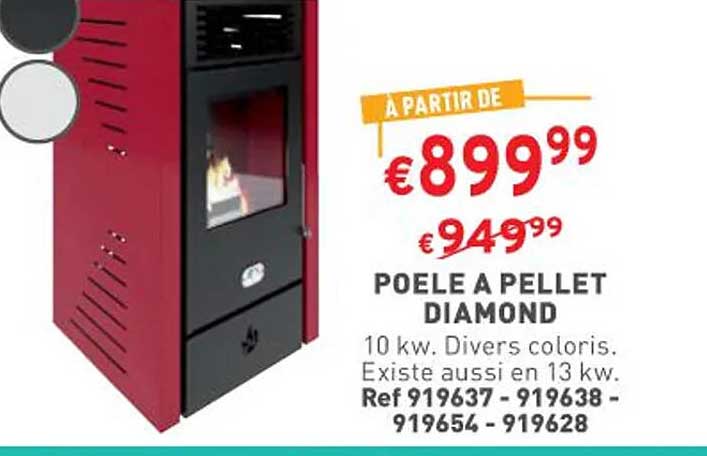 poêle à pellet diamond