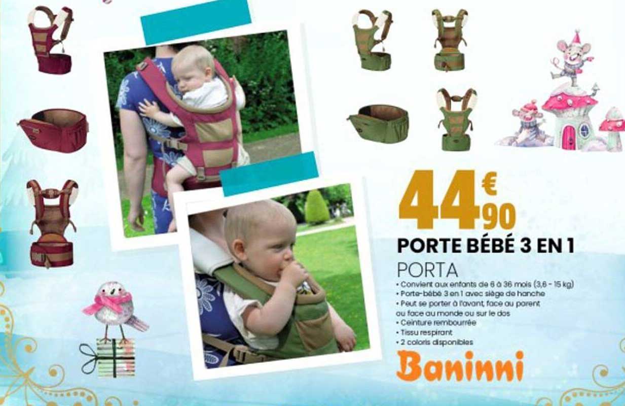 porte bébé 3 en 1 porta baninni