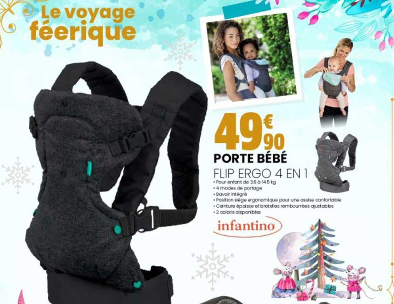 porte bébé flip ergo 4 en 1 infantino